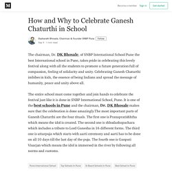 How and Why to Celebrate Ganesh Chaturthi in School