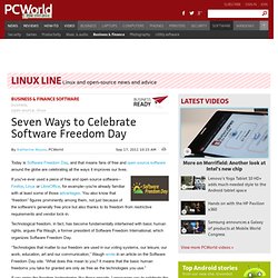 Seven Ways to Celebrate Software Freedom Day