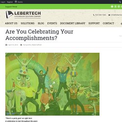 Are You Celebrating Your Accomplishments?