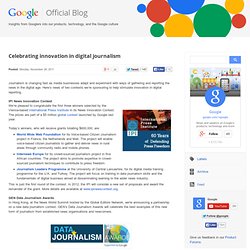 Celebrating innovation in digital journalism