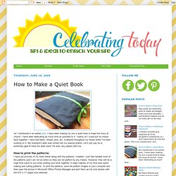 How to Make a Quiet Book