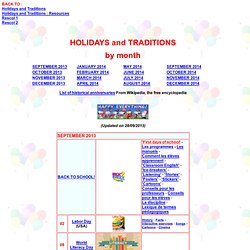 Celebrations - Holidays - Traditions