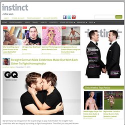 Straight German Male Celebrities Make Out With Each Other To Fight Homophobia