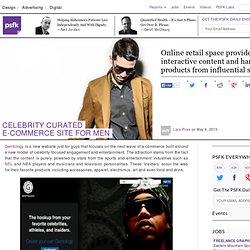 Celebrity Curated E-Commerce Site For Men
