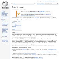 Celebrity (game) - Wikipedia