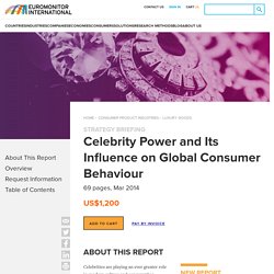Celebrity Power and Its Influence on Global Consumer Behaviour