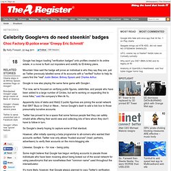 Celebrity Google+rs do need steenkin' badges