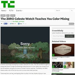 The ZIIRO Celeste Watch Teaches You Color Mixing