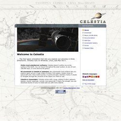 The free space simulation that lets you explore our universe in three dimensions. Celestia runs on Windows, Linux, and Mac OS X. Presentation program.