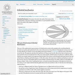 Celestial mechanics - Scholarpedia
