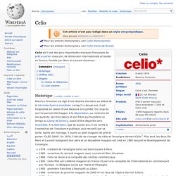 Page célio dans wikipédia