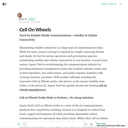 Cell On Wheels – Medium
