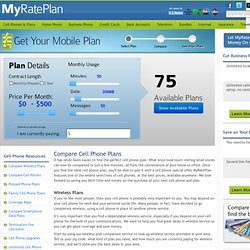 Cell Phone Plans - Compare cell phone plans side-by-side