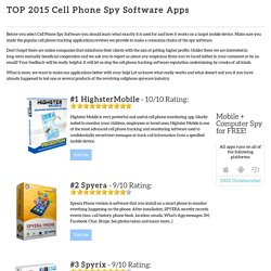 TOP Spy Cell Phone Software Reviews.