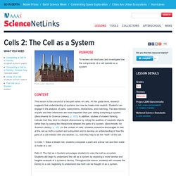 Cells 2: The Cell as a System