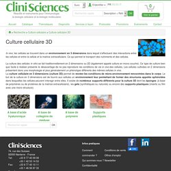 Culture cellulaire 3D Clinisciences