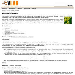 Cellular automata (VLab: Virtual Complexity Lab)