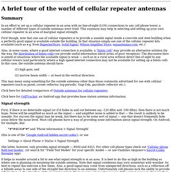 Cellular Repeater Antennas
