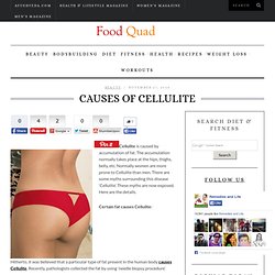 Cellulite Exercise - Reduce Cellulite - Cellulite Diet - Cellulite Causes » Causes of Cellulite