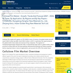 Cellulose Film Market - Growth, Trends And Forecast (2021 - 2026) By Types, By Application, By Regions And By Key Players - FUTAMURA, Shangdong Henglian New Materials Co., Ltd, Zhejiang Kerui, Hubei Golden Ring New Materials Tech Ltd.