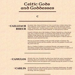 Celtic Gods and Goddesses
