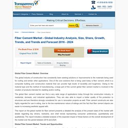 Fiber Cement Market - Positive Long-Term Growth Outlook 2024