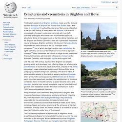 Cemeteries and crematoria in Brighton and Hove