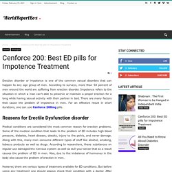 Cenforce 200: Best ED pills for Impotence Treatment