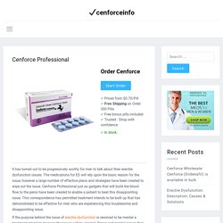 Cenforce Professional 100 mg : Price, Side Effects, Reviews