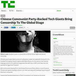 Chinese Communist Party-Backed Tech Giants Bring Censorship To The Global Stage