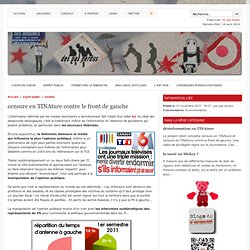 censure en TINAture contre le front de gauche