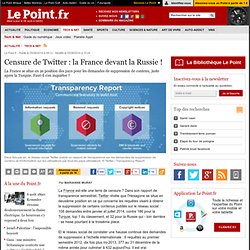 Censure de Twitter : la France devant la Russie !