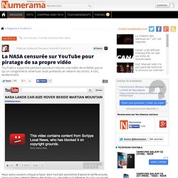 La NASA censurée sur YouTube pour piratage de sa propre vidéo