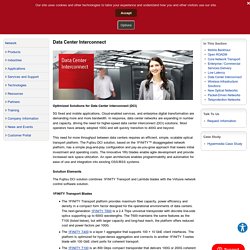 Optimized Solutions for Data Center Interconnect from Fujitsu