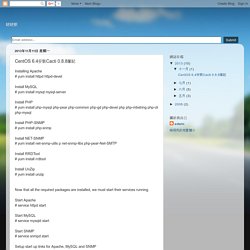 瞇瞇眼: CentOS 6.4安裝Cacti 0.8.8筆記