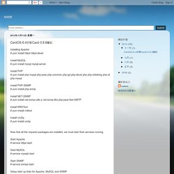 瞇瞇眼: CentOS 6.4安裝Cacti 0.8.8筆記
