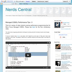 Managed COBOL Performance Tips - 3