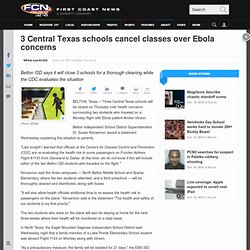 3 Central Texas schools cancel classes over Ebola concerns