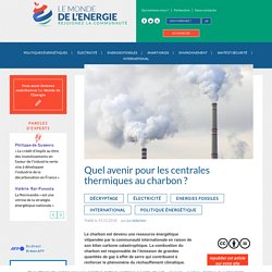 Quel avenir pour les centrales thermiques au charbon ? - Le Monde de l'Energie