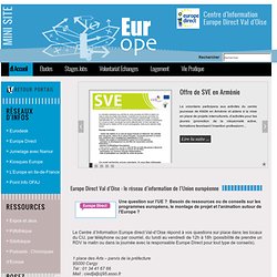Site du Centre Information Jeunesse du Val d'Oise / Europe Direct / Eurodesk