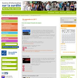 Centre d'Information sur la Surdité Nord - Pas de Calais