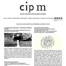 Cipm - Centre international de poésie