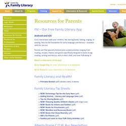 Centre for Family Literacy: Resources