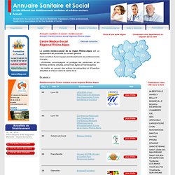 Centre médico-social régional Rhône-Alpes