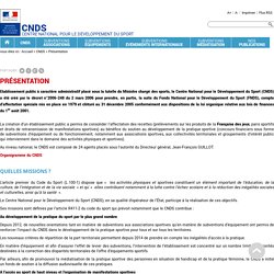 CNDS - Centre national pour le développement du sport