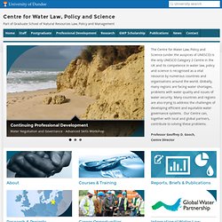 IHP-HELP Centre for Water Law, Policy and Science - IHP-HELP Centre for Water Law, Policy and Science