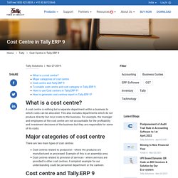 Cost Centre