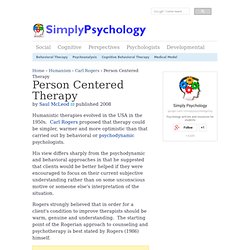 Person Centred Therapy