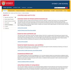 Centres and Institutes - Sydney Law School