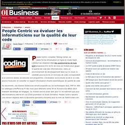 People Centric va évaluer les informaticiens sur la qualité de leur code